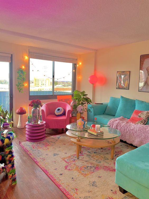 eclectic home decor bright colors